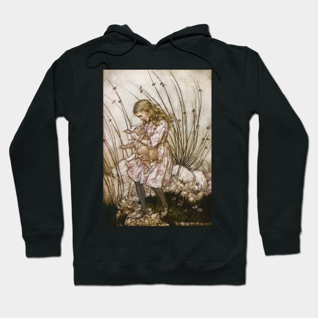 Alice In Wonderland - Arthur Rackham - 4 Hoodie by Illustration Station